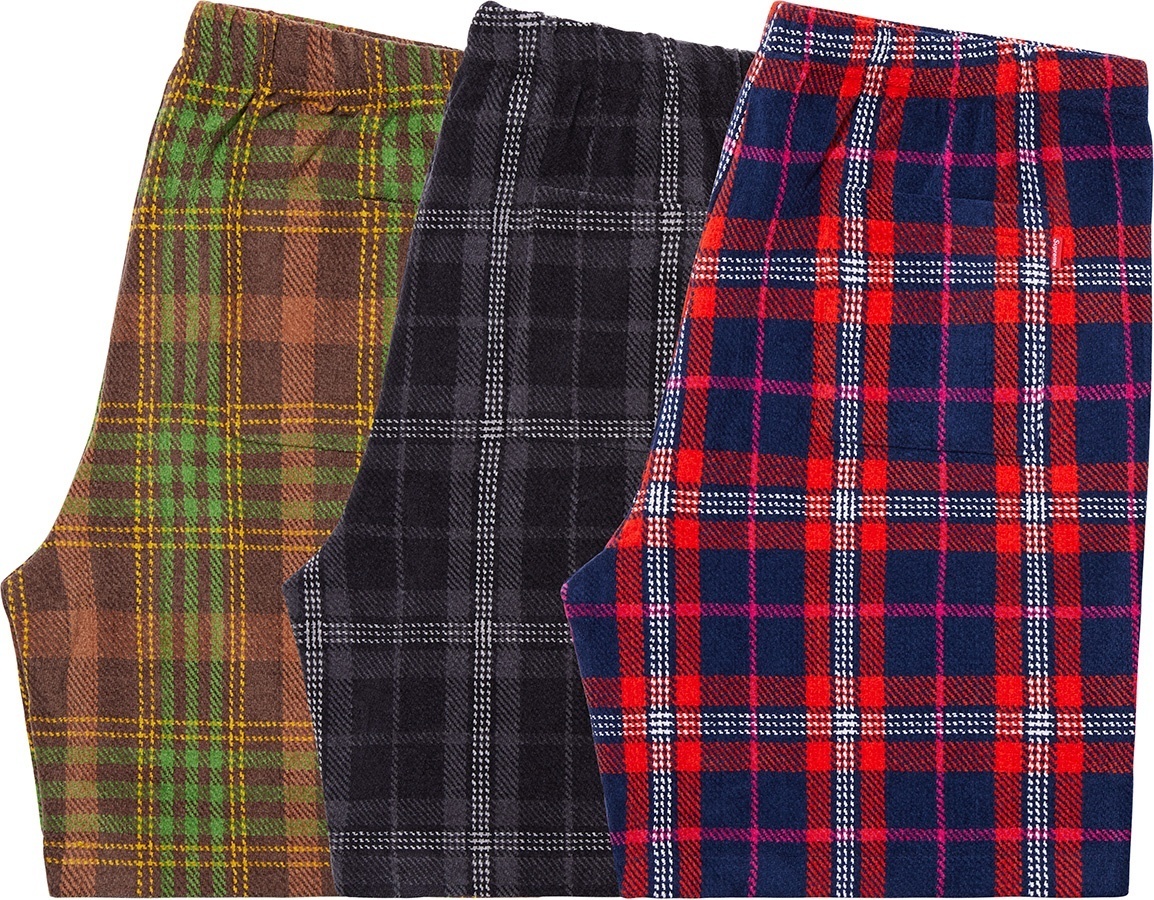 Plaid Velour Short